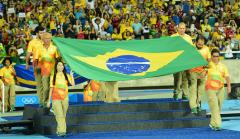 A Brazilian flag
